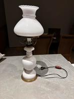 Mooie lampadaire met melkglas - 47 cm, Ophalen, Zo goed als nieuw, Glas, Minder dan 100 cm