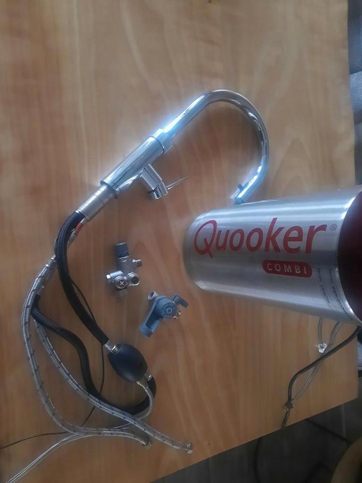 Quooker Combi 2.2 met Chrome Flex Kraan, Doe-het-zelf en Verbouw, Sanitair, Gebruikt, Kraan, Chroom, Ophalen of Verzenden