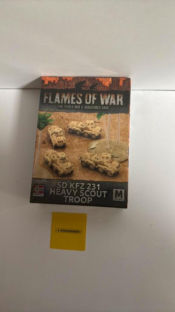 Nieuw! Flames of War | GBX100 | SD 231 Heavy scout troop, Hobby en Vrije tijd, Wargaming, Nieuw, Historisch, Ophalen of Verzenden