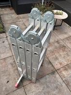 Aluminium ladder - Opvouwbaar, Ophalen of Verzenden, Gebruikt, Ladder, 2 tot 4 meter