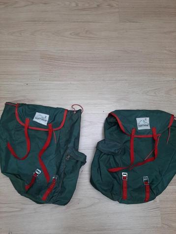 Karrimor fietstassen (2), vintage, groen beschikbaar voor biedingen