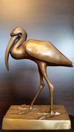 Art deco bronzen beeld Ibises, Antiek en Kunst, Antiek | Koper en Brons, Ophalen of Verzenden, Brons