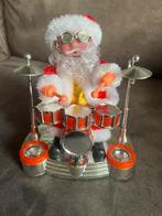 Drummende Kerstman met Geluid en Verlichting., Diversen, Kerst, Ophalen of Verzenden, Zo goed als nieuw