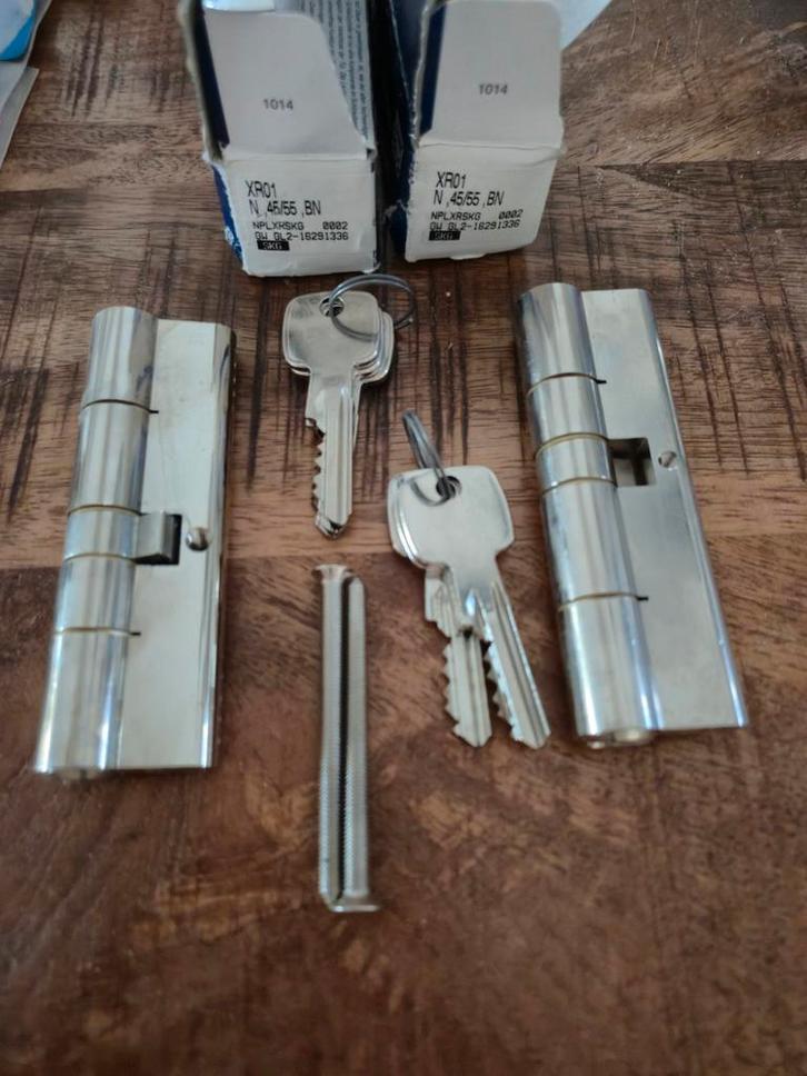 Winkhaus XR Cilinderslot Set 45/55 SKG2 Gelijksluitend, Doe-het-zelf en Verbouw, Hang- en Sluitwerk, Ophalen of Verzenden