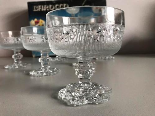 6  práchtige vintage ijscoupes 🍨 in doos. Barocco. Nieuw, Huis en Inrichting, Keuken | Servies, Nieuw, Glas of Glazen, Overige stijlen