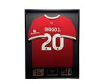 Diogo Jota Liverpool 20/21 gesigneerd ingelijst thuis shirt, Buitenlandse clubs, Soccersignings.nl, Shirt, Nieuw