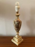 Tafellamp, lamp voet, marmer, vintahe, brocante, jr 50/60, Huis en Inrichting, Lampen | Tafellampen, Ophalen of Verzenden, Zo goed als nieuw