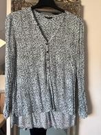 MbyM blouse licht blauw met zwart, Maat 38/40 (M), Blauw, Ophalen of Verzenden, Zo goed als nieuw