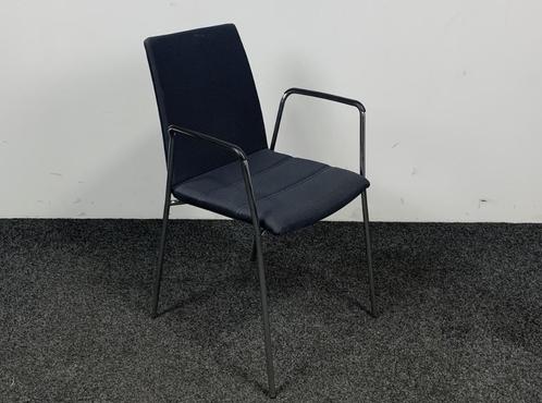 Wiesner Hager Stoel Blauw/Grijze Stof, Huis en Inrichting, Stoelen, Gebruikt, Eén, Stof, Blauw, Ophalen