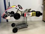 Charles Leclerc (CL/Birel) Rollend Chassis CL30S14 2022, Sport en Fitness, Karting, Zo goed als nieuw, Ophalen, Kart