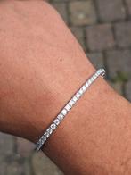 Moissanite Tennis Bracelet, Ophalen of Verzenden, Zo goed als nieuw, Met edelsteen, Zilver