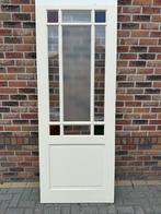 Massief houten deur, Doe-het-zelf en Verbouw, Deuren en Horren, Ophalen, Gebruikt, 80 tot 100 cm, 215 cm of meer