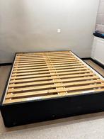 Houten bedframe zwart 160x 200 cm, Zwart, Tweepersoons, Ophalen of Verzenden, 200 cm