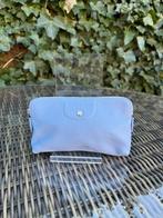 Longchamp toilettas | make-up etui | leer | lichtblauw, Ophalen, Zo goed als nieuw, Blauw, Heer of Dame