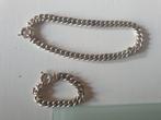 Sterling Zilveren Armband & Ketting Set, Verzenden, Gebruikt, Zilver, Zilver