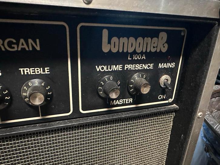 Vintage Londoner L100A Gitaarversterker, Muziek en Instrumenten, Versterkers | Bas en Gitaar, Gebruikt, Gitaar, 100 watt of meer