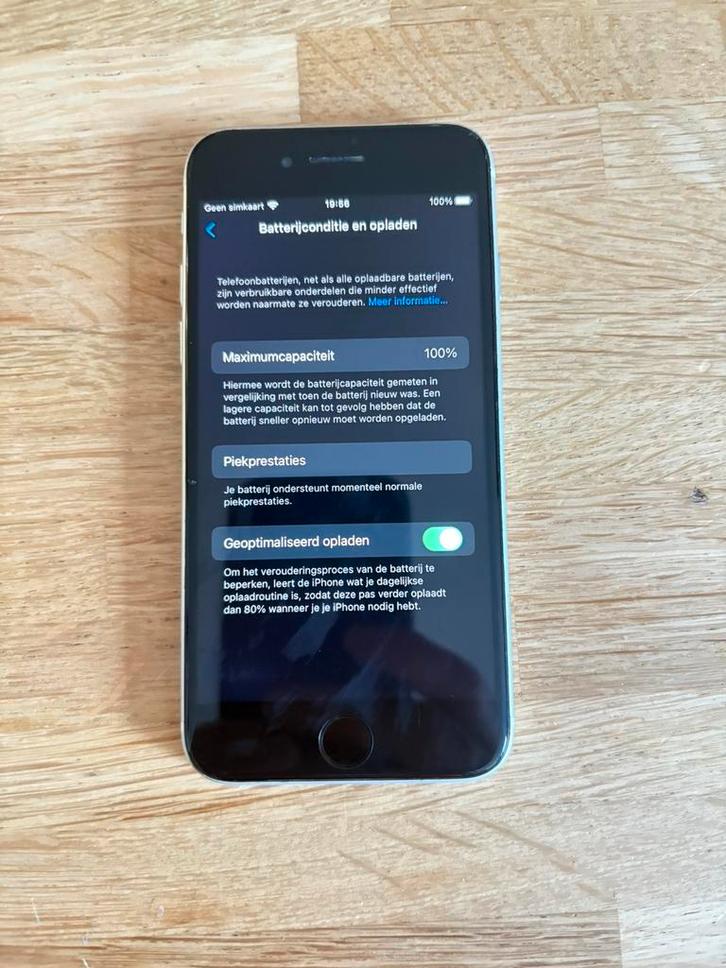iPhone 8 – 64GB – Wit – 100% batterij – Topstaat, Telecommunicatie, Mobiele telefoons | Apple iPhone, Zo goed als nieuw, 64 GB