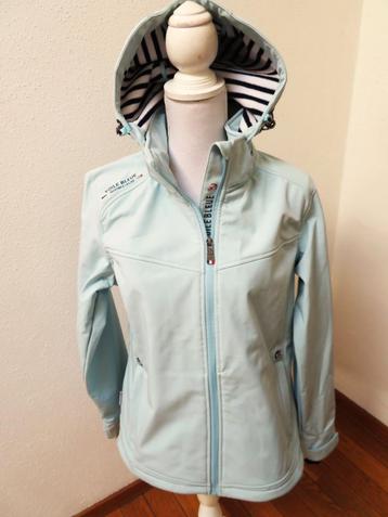 L31 VOILE BLEUE nieuwe herfstsoftshell jas blauw L = 38/40	 beschikbaar voor biedingen
