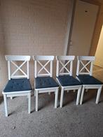 Set van 4 mooie Ikea eetkamerstoelen, Ophalen, Wit, Vier, Modern