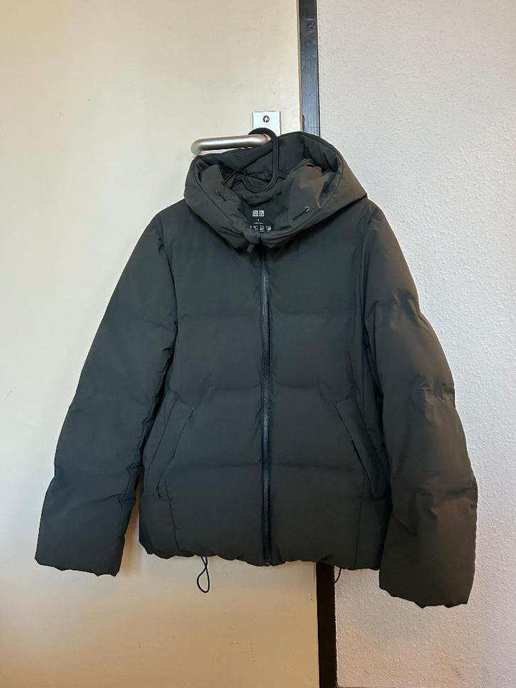 Uniqlo jas - Seamless Down Parka, Kleding | Dames, Jassen | Winter, Zo goed als nieuw, Maat 36 (S), Groen, Ophalen of Verzenden
