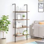 Ladderrek met 4 schappen 64x35x152,5 cm donkerbruin, Ophalen of Verzenden, Nieuw