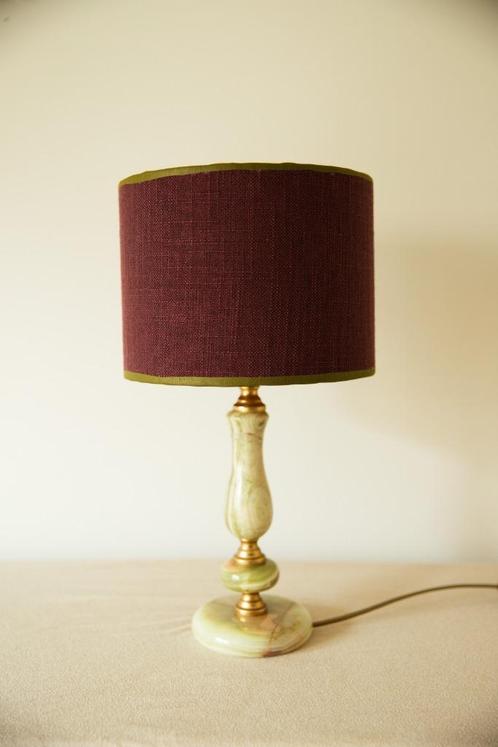 Ciruelas Verdes II  Vintage tafellamp, Huis en Inrichting, Lampen | Tafellampen, Minder dan 50 cm, Stof, Ophalen of Verzenden
