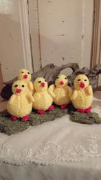 5 gebreide kuikentjes, Kinderen en Baby's, Speelgoed | Knuffels en Pluche, Verzenden, Nieuw, Overige typen