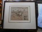 Zeeuws Vlaanderen, Zeer oude Gravure Plain du fort Philippin, Antiek en Kunst, Ophalen of Verzenden