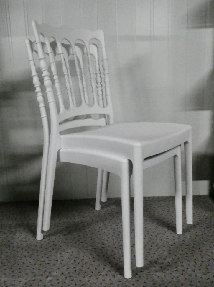 Stoel Napoleon, Stapelbaar, nieuw - aanbieding, Huis en Inrichting, Stoelen, Nieuw, Vijf, Zes of meer stoelen, Kunststof, Grijs