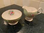 Queen Anna Sugar Bowl and creamer set Gainsborough Green, Ophalen of Verzenden
