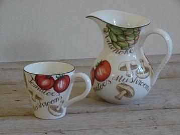 1x Mok, Franciscan VEGETABLE MEDLEY, zo goed als nieuw beschikbaar voor biedingen