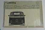 VW Bedrijfswagen 1971 Handleiding, Auto diversen, Handleidingen en Instructieboekjes, Ophalen of Verzenden