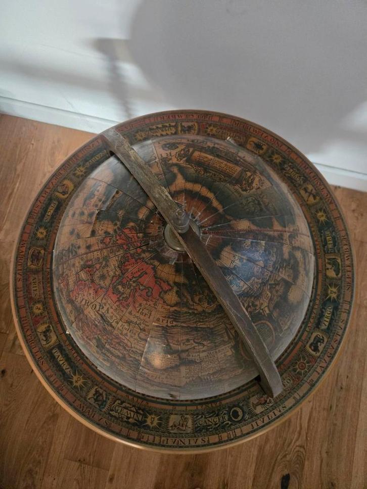 Vintage Globebar met Kaartmotief, Antiek en Kunst, Antiek | Woonaccessoires, Ophalen