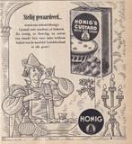 Retro reclame 1952 Honig Koog aan de Zaan stellig gewaardeer, Verzamelen, Retro, Ophalen of Verzenden