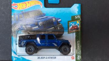 Jeep Gladiator 2020 cross motor blue 1:64 3inch Hotwheels Po beschikbaar voor biedingen