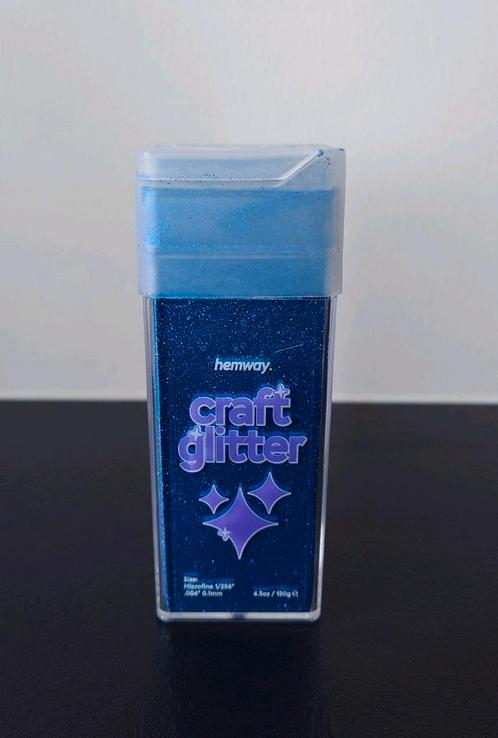 Hemway grote shaker bus glitters glitter saffier blauw, Hobby en Vrije tijd, Knutselen, Nieuw, Materiaal, Ophalen of Verzenden