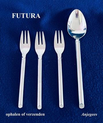 4x FUTURA in 1 koop € 12 rvs bestek beschikbaar voor biedingen
