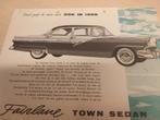 1955 Nederlands Ford Fairlane brochure Town Sedan USA, Ophalen of Verzenden, Gelezen, Ford