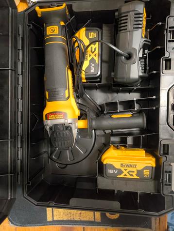 dewalt 18v 5ah slijptol dcg405p2 haakse slijper  beschikbaar voor biedingen