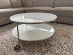 IKEA Strind Salontafel Glas 75 cm ZGAN, Ophalen, Rond, 50 tot 100 cm, Zo goed als nieuw