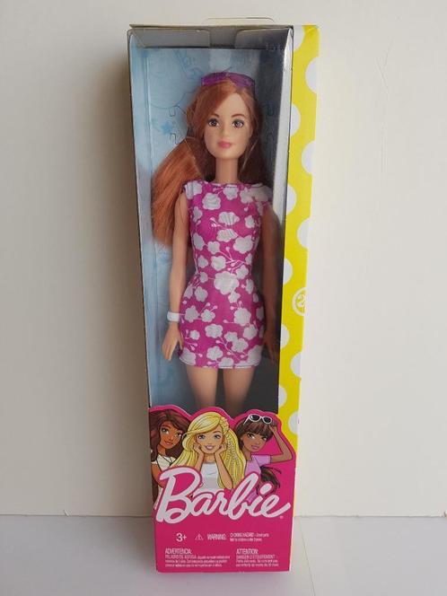 Barbie Red Head in Purple Dress #DMP25 (NRFB), Verzamelen, Poppen, Nieuw, Fashion Doll, Ophalen of Verzenden