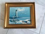 Schilderij, vuurtoren, zee, nostalgie, Ophalen of Verzenden
