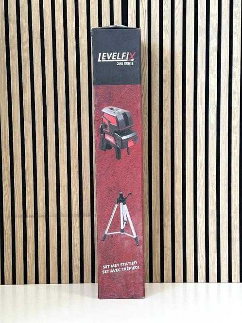 Levelfix Kruislijnlaser CL202R Met Statief nieuw, Doe-het-zelf en Verbouw, Meetapparatuur, Nieuw, Afstand, Ophalen
