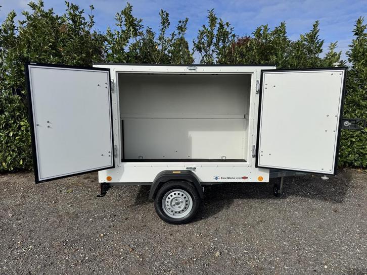 NIEUW Gesloten aanhangwagen Openslaande zijdeuren Marktwagen, Auto diversen, Aanhangers en Bagagewagens, Nieuw