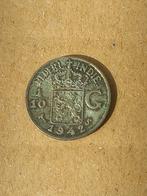 Nederlands Indie 1/10 gulden 1942 s zilver, Ophalen of Verzenden, Koningin Wilhelmina, 10 cent, Zilver