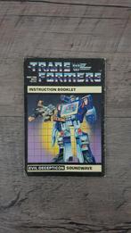Transformers G1 Decepticon Soundwave Instruction Booklet, Nieuw, G1, Decepticons, Verzenden