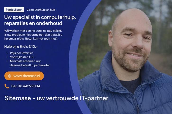 Computerhulp Amerongen en omgeving, Computers en Software, Computerbehuizingen, Ophalen of Verzenden