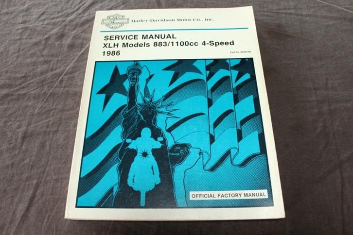 Harley Davidson XLH 883 1100 4 speed 1986 workshop manual, Motoren, Handleidingen en Instructieboekjes, Harley-Davidson of Buell