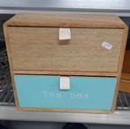 Houten Theedoos met 2 Lades, Huis en Inrichting, Keuken | Keukenbenodigdheden, Ophalen of Verzenden, Gebruikt