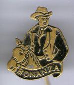 Bonanza Ben zwart op koper TV/stripfiguur speldje ( R_058a ), Verzamelen, Speldjes, Pins en Buttons, Verzenden, Zo goed als nieuw